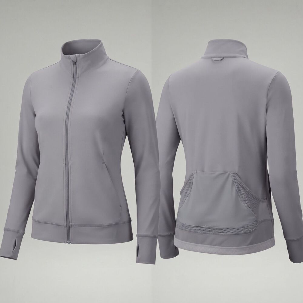 Duluth Trading Co Gray Avant Garden Full Zip Jacket Medium M Gorpcore Utility